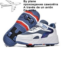 바퀴달린신발 바퀴신발 롤러슈즈 휠리스 롤러스케이트 신발 변형 유니섹스 파쿠르 휠 스니커즈 성인 어린이 남아 여아 쿼드슈즈 킥 롤러 슈즈