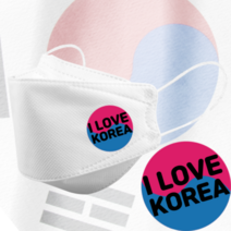 3D입체형 모델명 dki_10 인쇄마스크 아이러브코리아 대한민국 태극기 모델명 KF94 3D입체형 25매