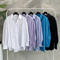 행복여[신상무배]피오 카라 데일리 루즈핏 기본 셔츠 남방