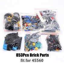 514-853 개/갑 MOC 빌딩 블록 벽돌 부품 키트 로봇 EV3 45544 코어 Mindstorms 9898 Diy, 02 853Pcs Parts