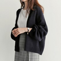 [모비딕컴퍼니] 여성가디건 오버핏니트 미니가디건 여성니트티 여성니트 이즈 빅사이즈가디건