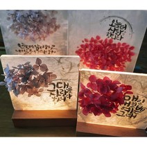 집콕놀이 DIY 한지공예 캘리그래피 플라워 꽃 조명 등 만들기 재료 키트 / 체험 활동, 대, 오늘 더 사랑합니다