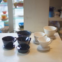 앤틱블루 도자기 드리퍼 (칼리타드리퍼 고노드리퍼 선택) [핸드페인팅 도자기], 칼리타 드리퍼(1~2인용)