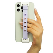 윌비 클립온 소프트 - 스마트폰 갤럭시 아이폰 이북 미니 태블릿 실리콘 핸드폰 스트랩 핑거 그립 핸드 홀더 손잡이, 윌비 클립온 소프트 미니, 클립 화이트 / 밴드 노홀 블랙