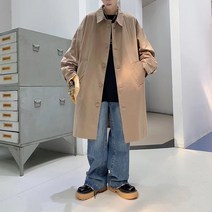 하프트렌치코트 봄가을 계절 와이드 루즈핏 캐쥬얼 트렌드 멋진 FY013 P58 4994960307