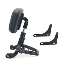 Harley Davidson 오토바이 등받이 할리 데이비슨 소프테일 Slim Deluxe Heritage 18-22 시시 바 멀티-퍼퍼스 드라이버 앤 패신져 백레스트, 검은색, 1개