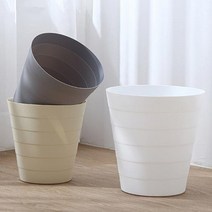 리이 원형 오픈 휴지통 3컬러, 1개, 화이트