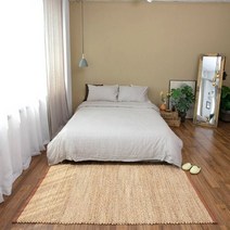 네츄럴 수초러그 라탄 갈대러그 핸드메이드 200X300cm.리빙몽드(무료배송)