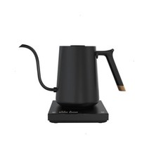 차량용커피포트 전기 캠핑 차박 TIMEMORE Store 물고기 스마트 커피 주전자 구즈넥 600-800ml 220V 주방용 플래시 열 온도 제어 냄비 가전 전자 강력한 편리한, Black thin 800ML