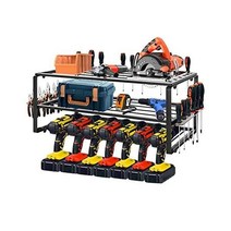 Rxakuded 3단 철벽 마운트 스타일 툴 스토리지 파워 드릴용 다기능 드릴 선반 길이 66CM 폭 20CM 높이 19CM, L 길이 66CM 폭 20CM 높이 19CM