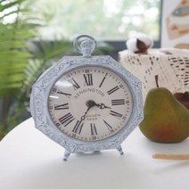가재울산업 쉐비 팔각 빈티지 탁상시계 (저소음) 5697-5609756ea, gajae6526 본상품선택
