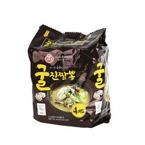 굴 진짬뽕 130g 4입 X 3 맛있는 짬뽕라면 봉지면 라면