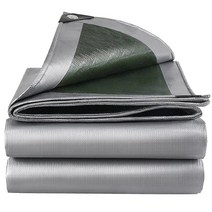 지붕방수시트 옥상 외벽 아스팔트 0.32mm pe 방수포 비 천 야외 정원 식물 창고, 육군 녹색 은색, 2x2m