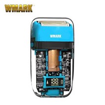 청면도기 자동면도기 WMARK NG 988 셰이퍼 전기 면도기 수염 USB 오일 헤드 밀어 넣기, 02 NG-988 blue