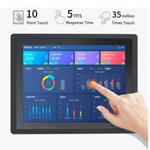 10 인치 Ture 플랫 산업용 팬리스 PC 코어 4 세대 i3 windows pro. 정전식 미니 올인원 컴퓨터, 03 i3 3217U 8G 128G, 02 12.1 인치