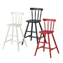 이케아 AGAM 어린이의자/스툴, 색상:레드_102.535.39