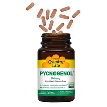 컨트리라이프 Country Life Pycnogenol 컨트리 라이프 피크노제놀 해송 소나무 껍질 추출물 100mg 30정, x, 1개
