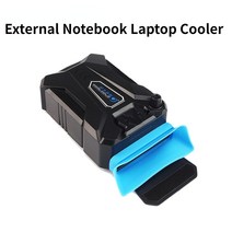 노트북 쿨러External Notebook Laptop Cooler 5V Cooling Pad Fan Aircooler Suction Turbine Technology V, 한개옵션0