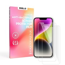 씨엘로 아이폰 ULTRA CLEAR 14 플러스 프로 프로맥스용 고투명 항균 올레포빅 액정보호필름 2매, 2매입