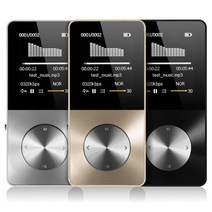 2021 알루미늄 합금 16GB MP3 플레이어 내장 스피커 HIFI 워크맨 mp 4 비디오 무손실 음악, 01 Black_03 16GB