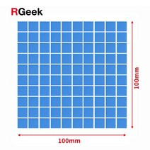 RGEEK GPU CPU 방열판 냉각 전도성 실리콘 패드 고품질 열 개스킷 6.0 W/mK 100mm * 100mm * 1mm 신제, 04 Sliced 100x100mm, 03 thickness 1.5mm