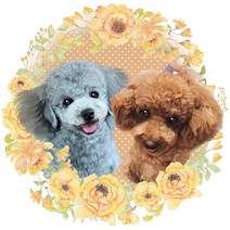 [주문제작] 나만의 반려동물 초상화 핸드페인팅 그림 커스텀, 04. 전신