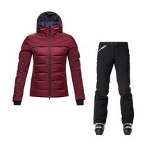 로시놀 쉬크 여성 스키복 1920 CHIC W SURFUSION JKT_Bordeaux + VECTORIEL PT_BK