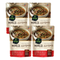 CJ제일제당 비비고 소고기 장터국 500g, 4개