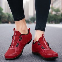 남여공용 통기성 산악 로드 자전거 평페달 신발 클릿슈즈, 250, 화이트