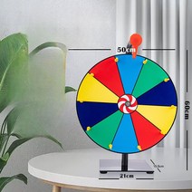 뽑기 룰렛판 원판 돌려돌려 돌림판 대형 회전판 추첨기 행사용 엠티 행운 당첨, C. 직경 50cm 미니 회전 돌림판