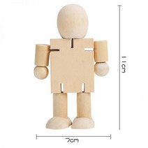 목각인형 인테리어 미술 나무로봇 나무관절 나무인형, 로봇 1개