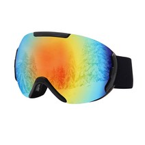 선빛 니어스 스키 고글 자전거 보드 방풍 스노우 선글라스 미러 편광, 레드