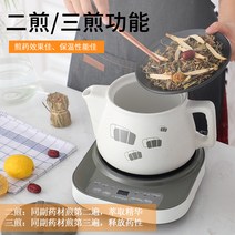 세라믹 화이트 스마트 약탕기 한약 홍삼 보약 주전자, 5.0L 화이트