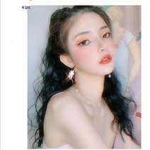 화섬가발 여잡카 포니테일 고온사 가발 여성가발 타이거클립 포니테일 웨이브 가발, 라이트브라운, 포니테일 35센티, 1개