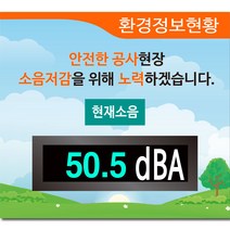 삼성LED사인 미세먼지 측정 알리미 LED전광판 기상정보 알림판 초미세먼지 소음전광판 공사장소음측정기, 1개, R-2 / 소음-고급형