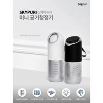 스카이퓨리 미니 공기청정기 AP-02 자동차냄새제거 미세먼지제거, AP-02B(화이트)