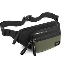 경량 범백 패니 팩 아웃도어 허리 크로스 바디 레저 스포츠 여행 러닝 벨트 백 방수 숄더백 여성 남성 소년 하이킹 워킹 운동용 회색. 조절 가능 467152, green