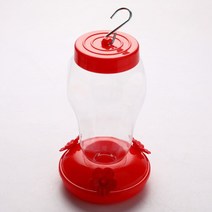 1pcs 플라스틱 조류 물 피더 병 매달려 벌새 피더 정원 야외, 빨간색