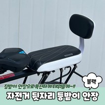 자전거 뒷자리 등받이 안장 블랙, 상세페이지 참조