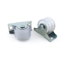 보조바퀴 4PCS 1 인치 평면 침묵 방향 휠 철 + 실리콘 캐스터 변경 DIY 모델 액세서리, 한개옵션0