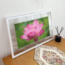 [바보사랑] 투명액자58CmX38Cm_행운을부르는연꽃들[꾸밈], 이미지선택/프레임선택:이미지3/골드브라운, 상세 설명 참조