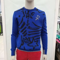 까스텔바작 겨울남성골프웨어 자카드 골프 모직 니트_1BGAWSW204BL