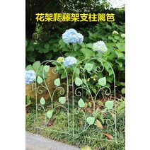 정원 가든아치 단독주택 꾸미기 야외 안뜰 철제 포도 나무 선반 꽃 브래킷 식물 장미 클레 마티스 랙 울타리, [01] 꽃 양동이와