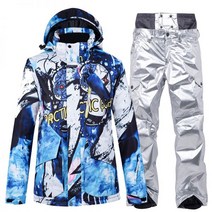 따뜻한 남성 보드 스키복 세트 스키복바지 스노우보드복 방수 방풍 다운 재킷
