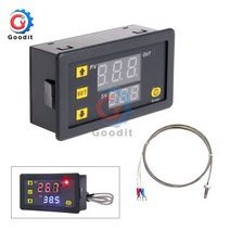 DC 5V 12V 24V AC 200V -60 ~ 500 ℃ 디지털 LED 고온 제어 스위치 온도 조절기 높은 다이소 온도계 습도계 K 형 열전대