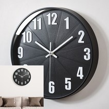 원형 벽시계 블랙 벽걸이디지털시계 가벼운벽시계 레트로벽시계무소음거실 수입벽시계 욕실시계 무소음전자벽