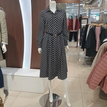 크레송 풀 오픈 셔츠칼라 롱 원피스LBCFOP01