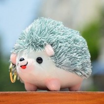 만화 고슴도치 털 장난감 피 규 어 작은 사이즈 미니 인형 귀여운 남자 소녀 인형 책 가방 액세서리, 기본 높이, 연두색