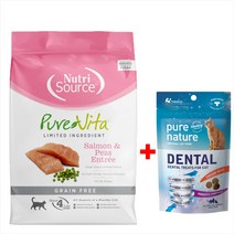 퓨어비타 캣 연어 그레인프리 유산균 설사예방 고양이 사료 + 고급간식, 6. 캣 연어 6.8kg(단품)