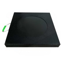 스카이차 고무 패드 발판 크레인 아웃 트리거 펌프카 트럭 사다리차 받침대, 블랙 400 x 400 x 40